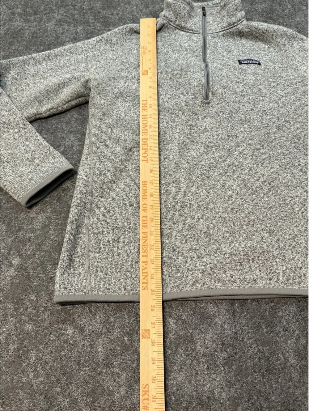 Patagonia Better Sweater 1/4 Zip Pullover Fleece Gray Men’s XL 25522